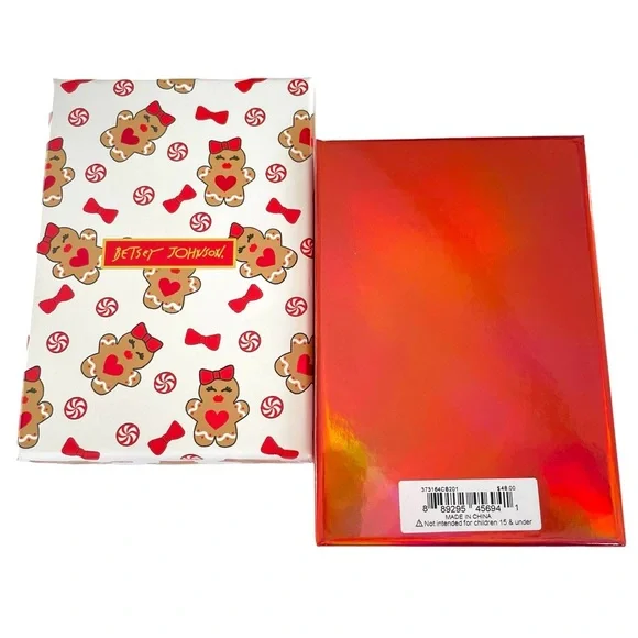 🌀 Betsey Johnson Gingerbread Man Santa Necklace - Picture 5 of 5